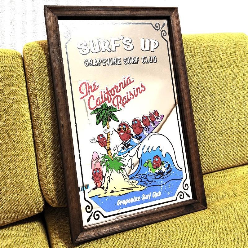 パブミラー 木製 レーズン かわいい 鏡 RAISIN キャラクター