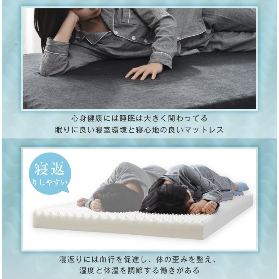 マットレス ダブル 高反発 腰痛対策 敷布団 140×195 一体化 極厚10cm