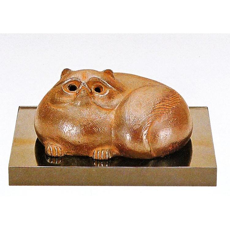 高岡銅器 たぬきの置物／壷香炉 津田永寿作品 桐箱付 : 檜屋美術館