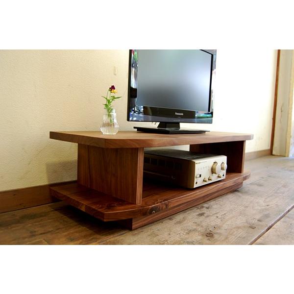 国産 無垢 完成品 テレビ台 ローボード テレビボード ウォールナット