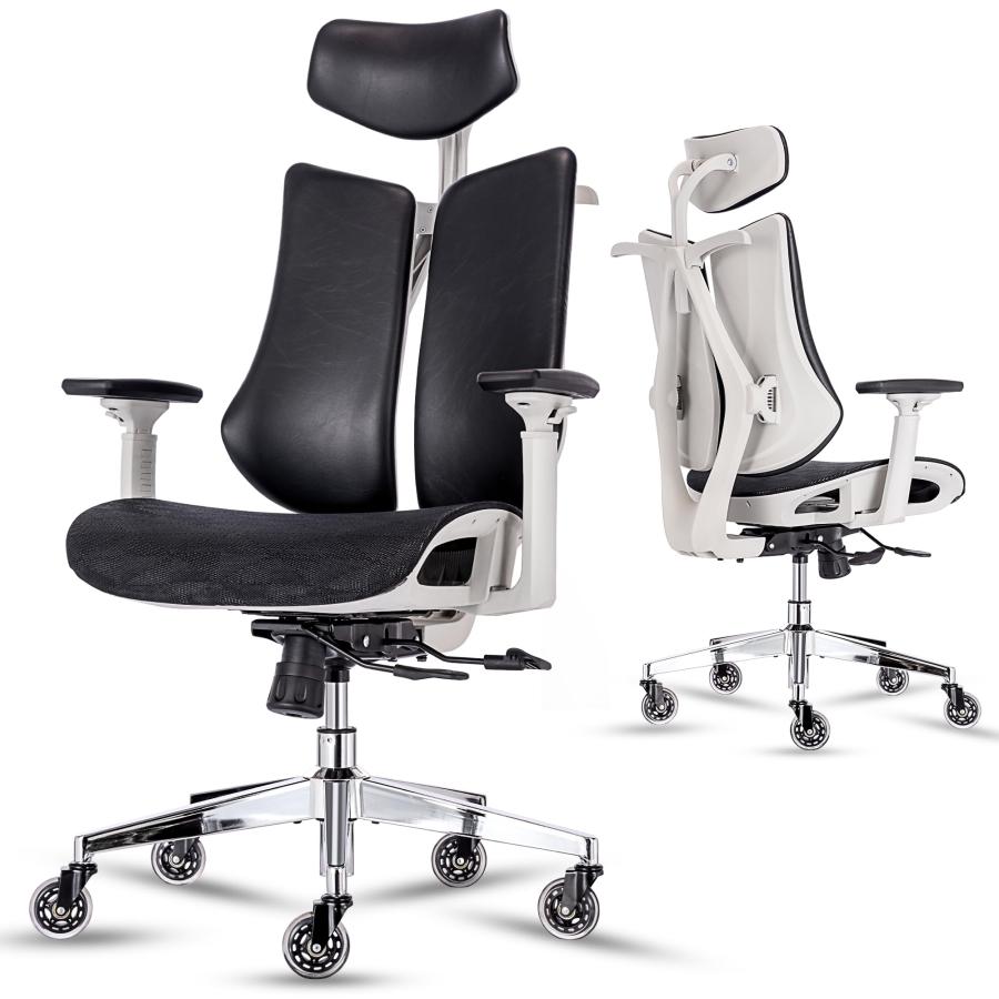 並行輸入品】人間工学 オフィスチェア デュアル背もたれ BVランバー