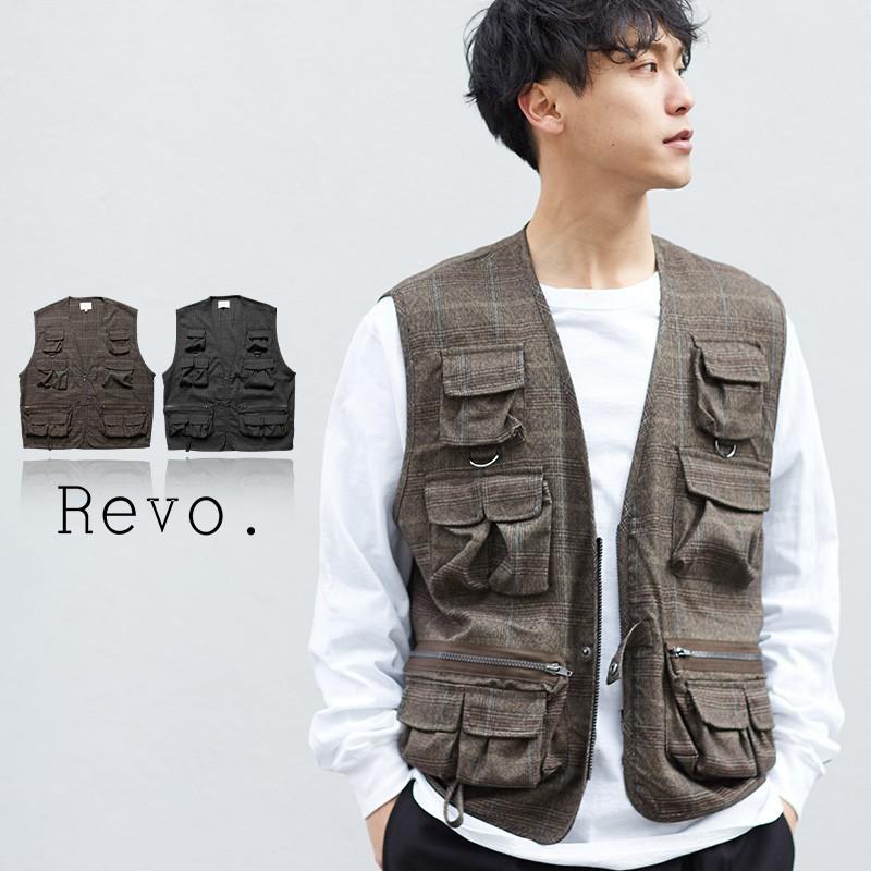 Revo. レヴォ ミリタリーベスト メンズ ツールベスト フィッシャー