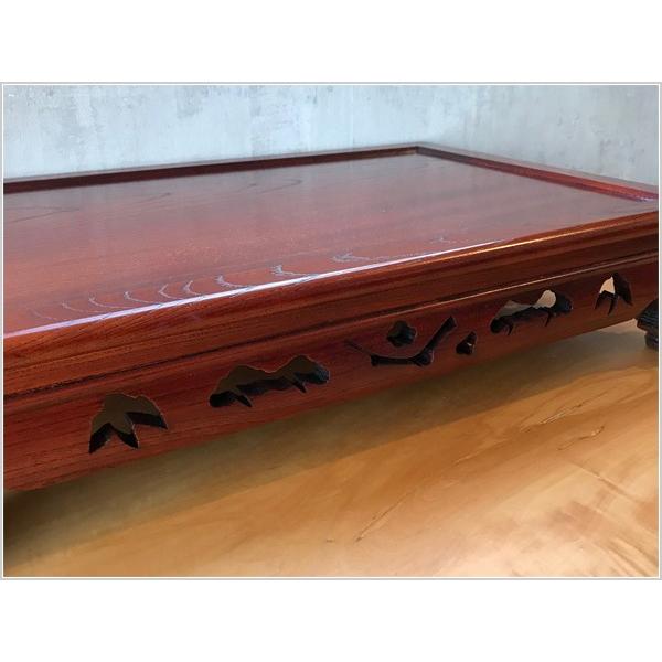 花台 木製 床の間 和風 飾り台 無垢 敷板 欅 盆栽棚 日本製 盆栽台