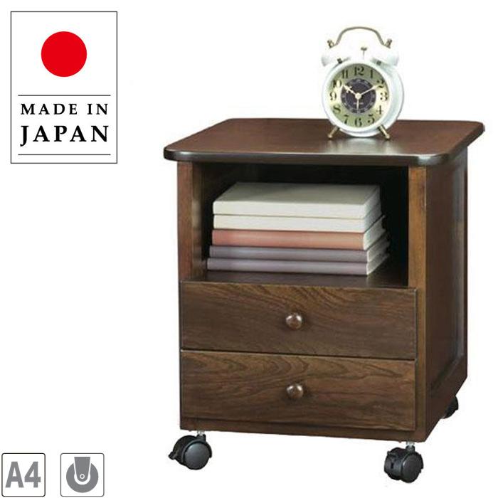 ケンホープ ナイトテーブル スリム ベッドサイドテーブル キャスター