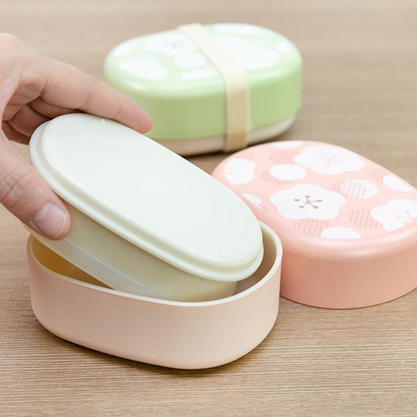 お弁当箱 2段 ランチボックス 小判型 Umeka 梅 520ml （ 弁当箱 和風
