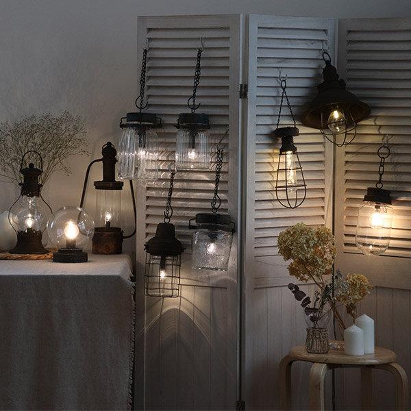 ランプ LED チェーン ヴィンテージ コードレス 吊り下げ