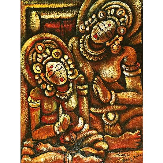 バリ絵画 004B0008 : あいランドガーデン - 通販 - Yahoo!ショッピング