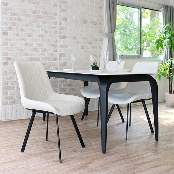 ダイニングテーブルセット セラミック 4人用 大理石風 150 おしゃれ