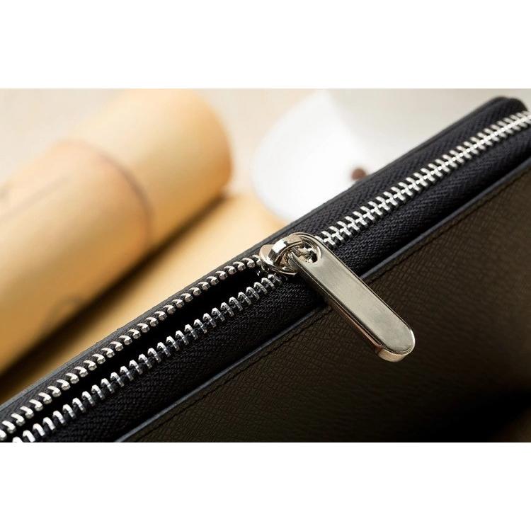 高級 メンズ 長財布 ラウンドファスナー ウォレット ギフト