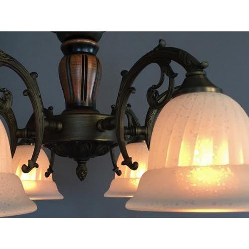 大正浪漫漂う モダンレトロなシャンデリア 【E17-60W×6灯】/ アトリエ