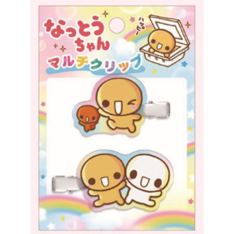 クラ129716 【オリジナル】アクリルマルチクリップ【なっとうちゃん