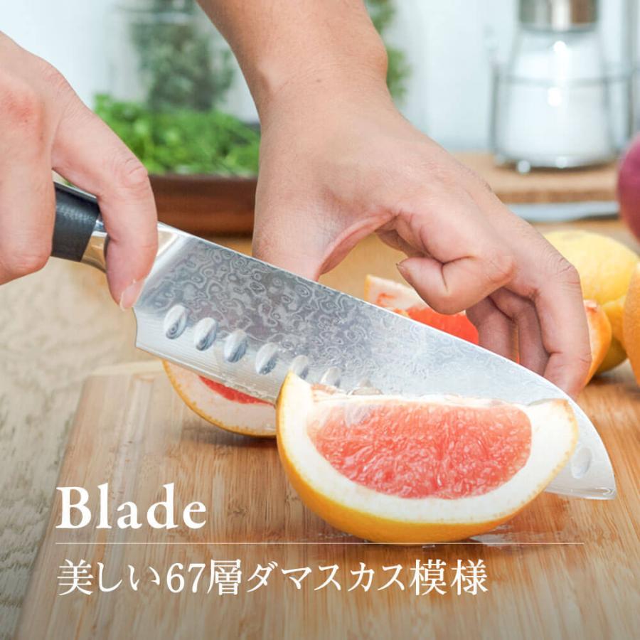 issiki 包丁 ダマスカス 三徳包丁 VG10 ISSIKI 17cm 送料無料 V金10号