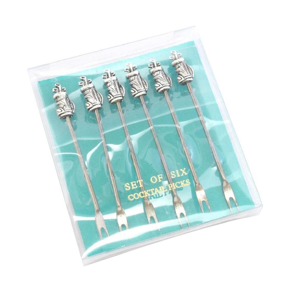 フルーツピック スペイン製 ゴルフバッグ型ピック6本セット ヘッド部分