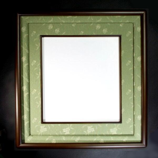 西陣緞子 作品用 色紙額 隅丸タイプ｜書道 書道用品 額縁 フレーム