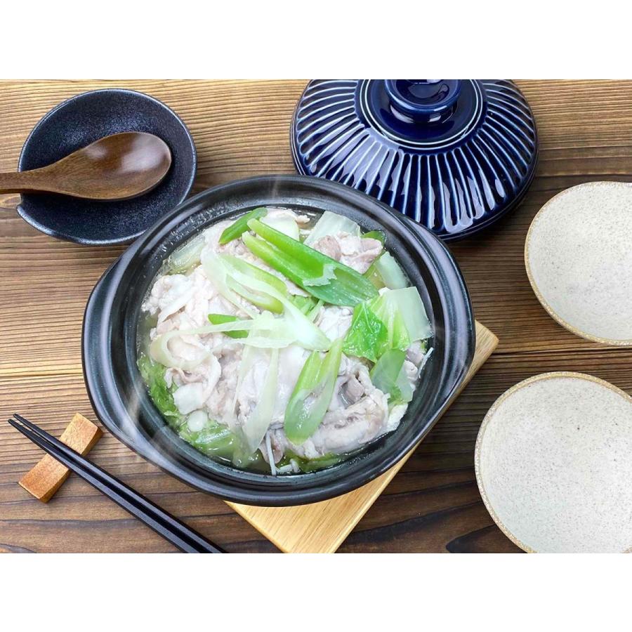 土鍋 おしゃれ 6号 1人用 一人鍋 軽量 軽い オシャレ 菊花 銀峯 日本製