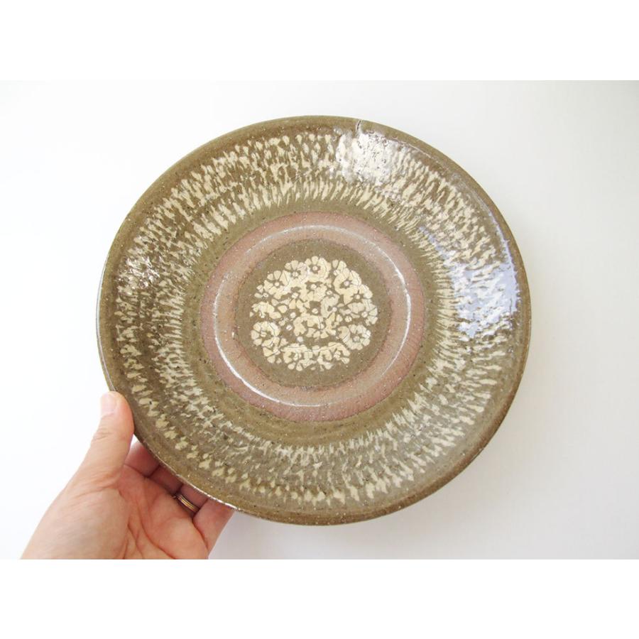 やちむん 民藝 照屋窯 照屋佳信 7.5寸皿 中皿 重1 象嵌 : おまめ