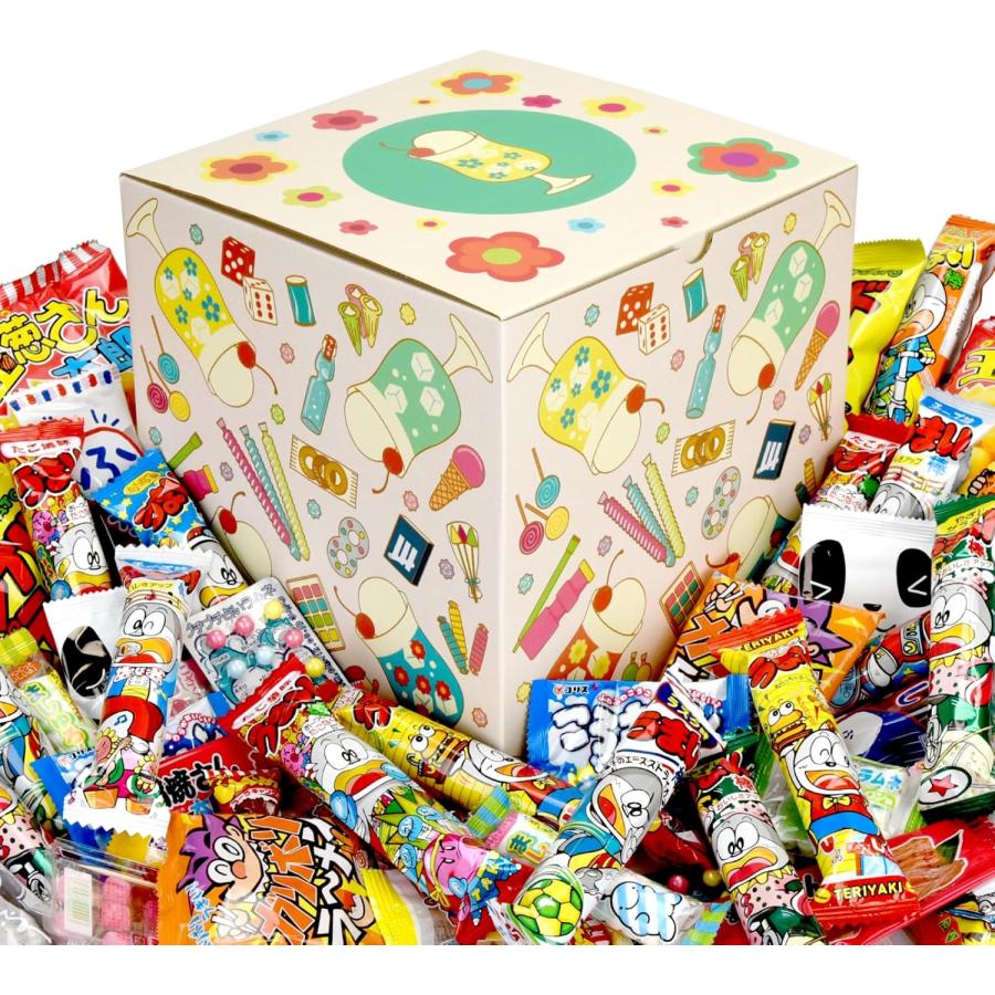 レトロかわいい】懐かしさごと贈る 駄菓子ギフトBOX（20種・60個）昭和