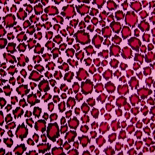 生地 ヒョウ柄プリントツイル（R66900） 3D.ピンク系 09Bk23_ : 新宿