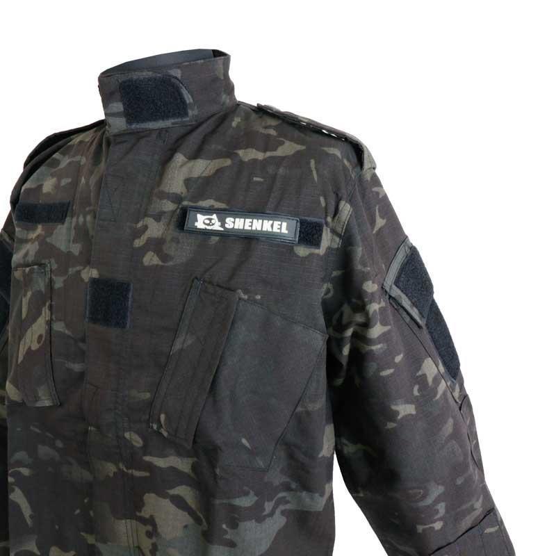 SHENKEL シェンケル 迷彩服 上下 帽子 3点セット マルチカムブラック