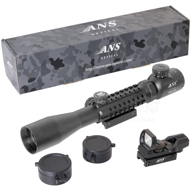 ANS Optical C3-9x40EGB 可変ズーム トリプルレール ライフルスコープ