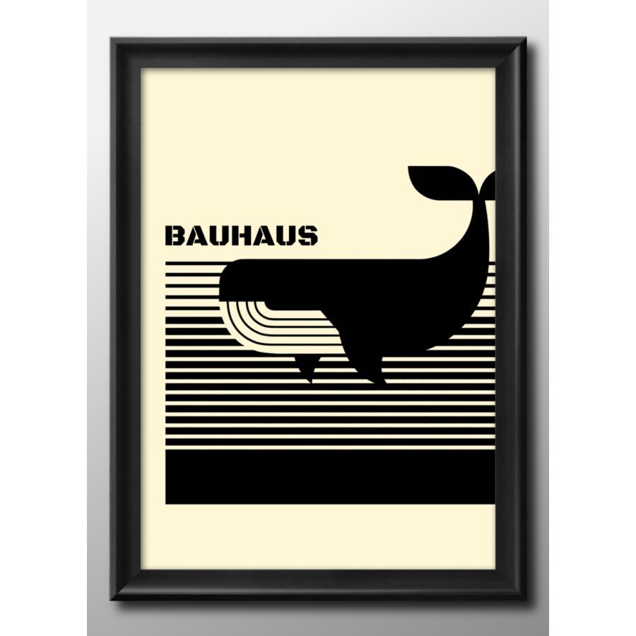 ポスター BAUHAUS バウハウス 鯨 クジラ 絵画 インテリア A3サイズ