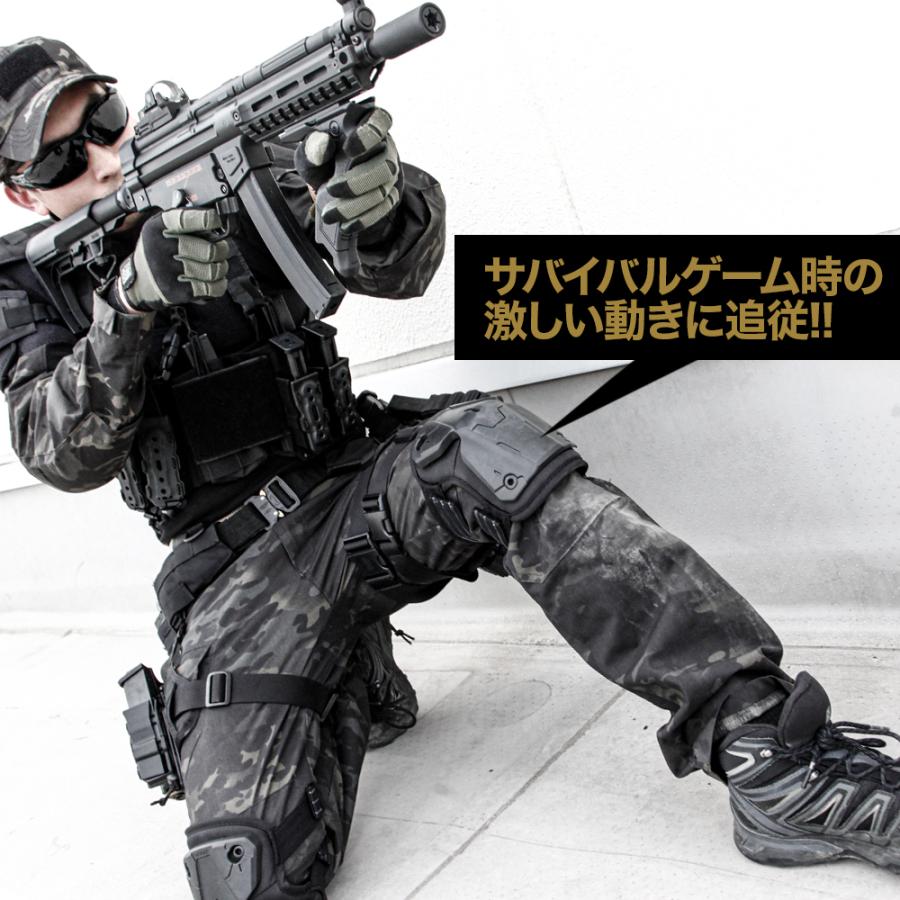 LayLax オリジナルデザインニーパッド/ニーシールド サバゲー 装備 服