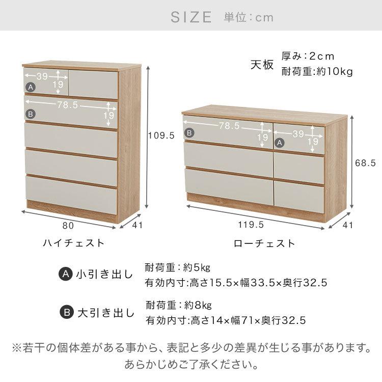 LOWYA（ロウヤ） チェスト 木製 木製チェスト おしゃれ 北欧風 完成品