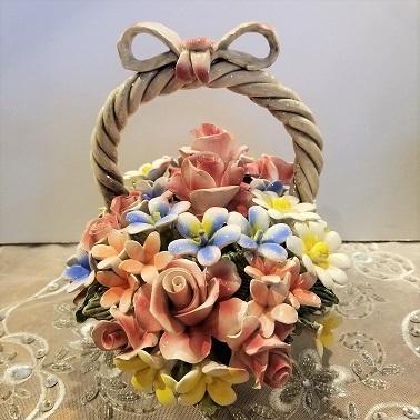 イタリア製陶花 フラワーバスケット : ロックハート城ショップ - 通販