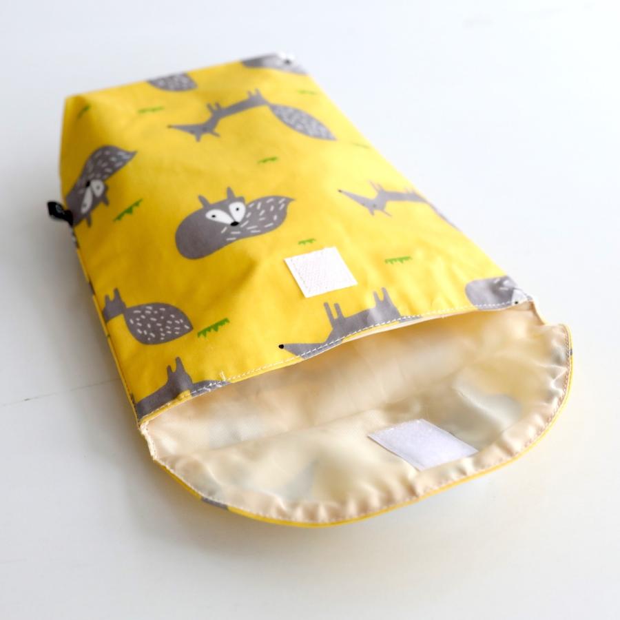 手提げ付きポーチ おむつポーチ 哺乳瓶入れ 可愛い動物柄 トラベル