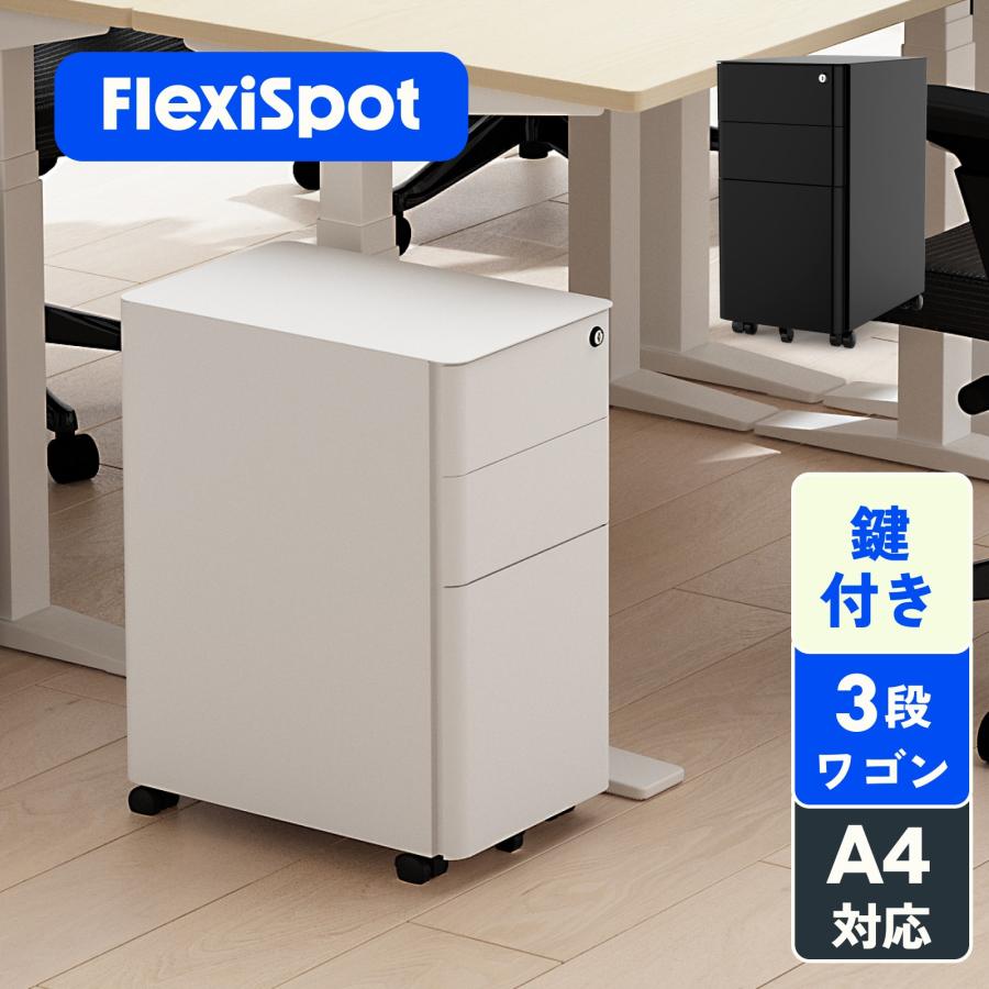 FlexiSpot オフィスワゴン キャビネット スリムワゴン 3段 FlexiSpot