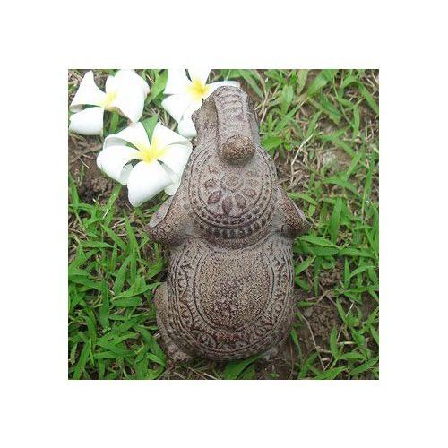 石像 置物 インテリア オブジェ 石 彫刻 像 ゾウ アンティーク