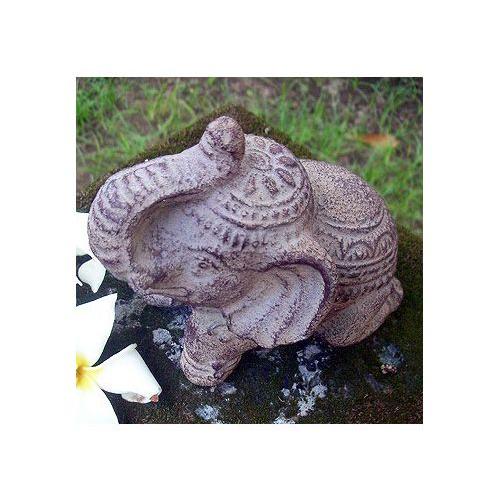 石像 置物 インテリア オブジェ 石 彫刻 像 ゾウ アンティーク