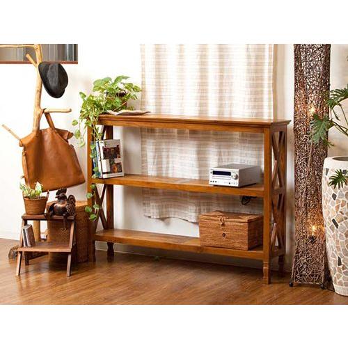 踏み台 おしゃれ 2段 アジアン家具 チーク無垢材 子供 木製 バリ