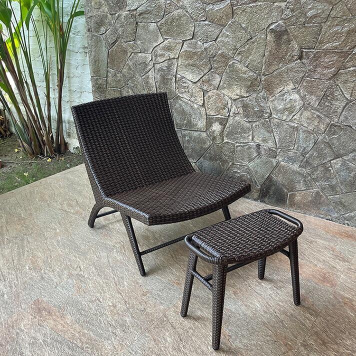 ラタン調 スツール オットマン チェア ラタン 椅子 ガーデン