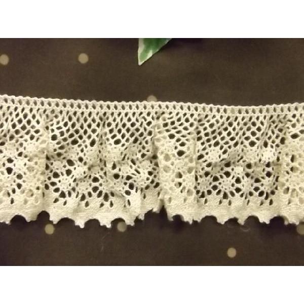 手芸 トーションレース フリルレース 幅広 麻レース 1m〜 【日本製】LP