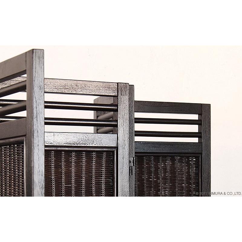 間仕切り 4連 パーテーション おしゃれ ラタン アジアン SW08AT 爆買