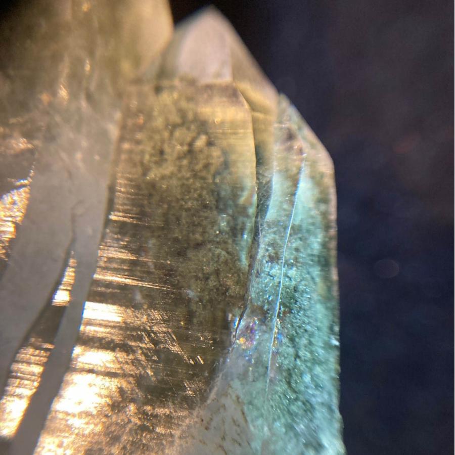 ガネーシュヒマール産 ヒマラヤ水晶 約276g クローライト （緑泥石