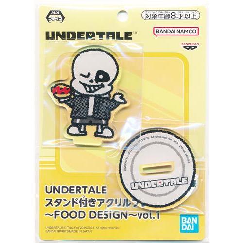 UNDERTALE スタンド付きアクリルプレート?FOOD DESIGN? vol.1 サンズ