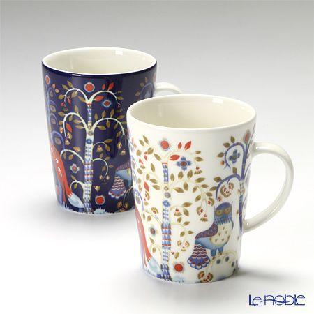 タイカ 並行輸入品 イッタラ iittala ホワイト＆ブルー マグ 400ml