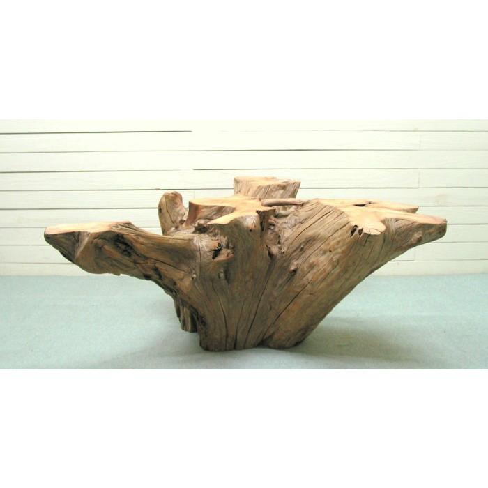 特別セール品】 大型ガラステーブル用切り株流木 ka98 オリジナル流木