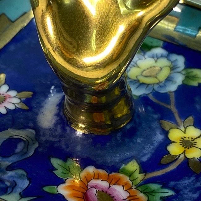 ノリタケ オールドノリタケ ドレッサーセット 6点セット ブルー花紋