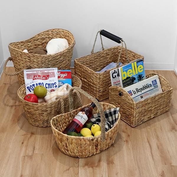 ちどり産業 マガジンラック バスケット ウォーターヒヤシンス 収納