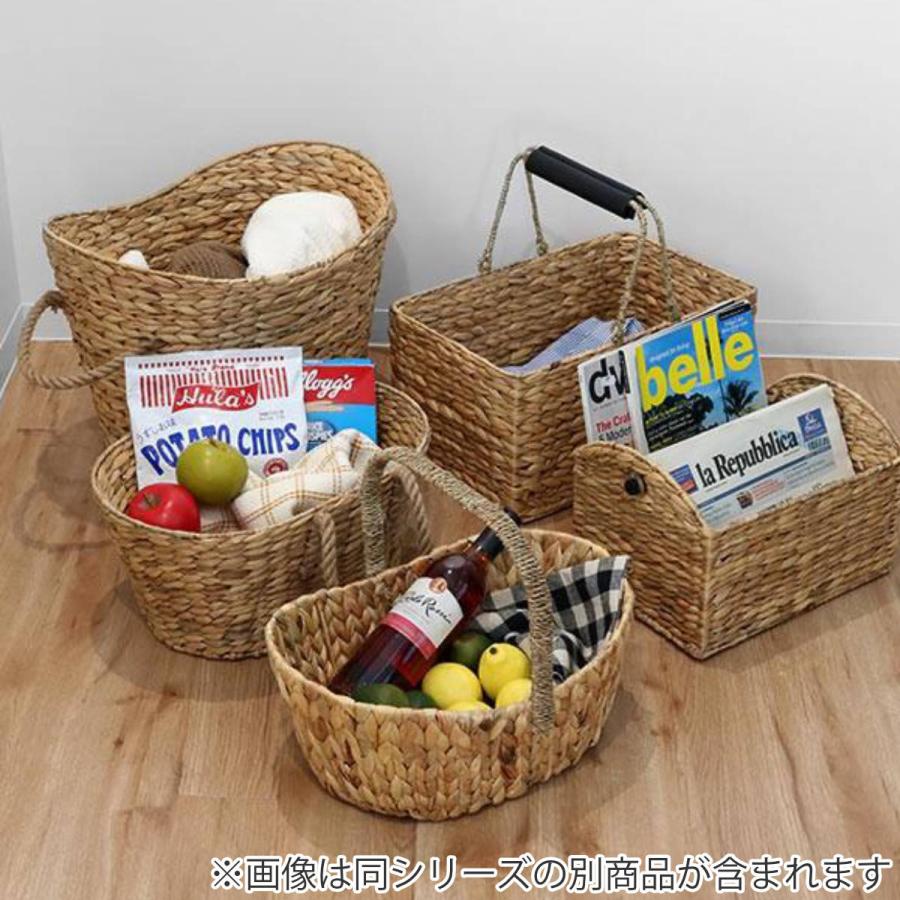 ちどり産業 収納 バスケット ウォーターヒヤシンスト 楕円形 持ち