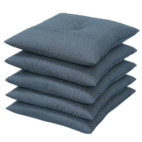 座布団セット/和風組座布団 日本製 銘仙判 麻の葉柄ざぶとん10枚組