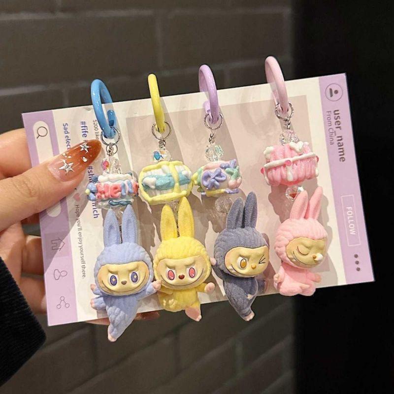 期間限定500円offクーポン／全6色 ラブブ ぬいぐるみストラップ スマホ