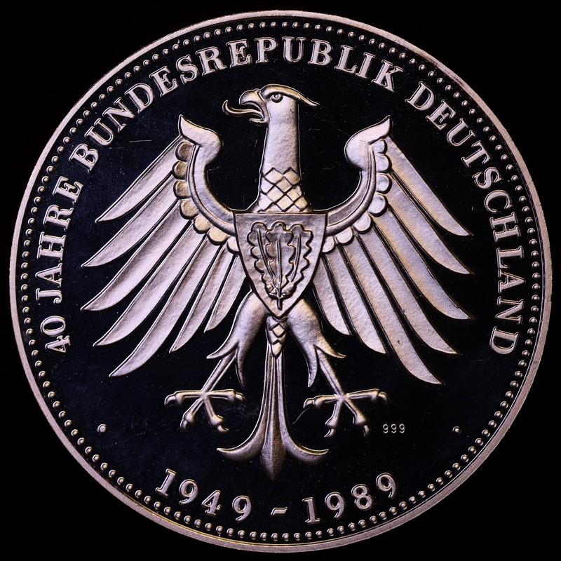 ドイツ 1989年 ベルリンの壁崩壊 記念 純銀メダル プルーフ 証明書