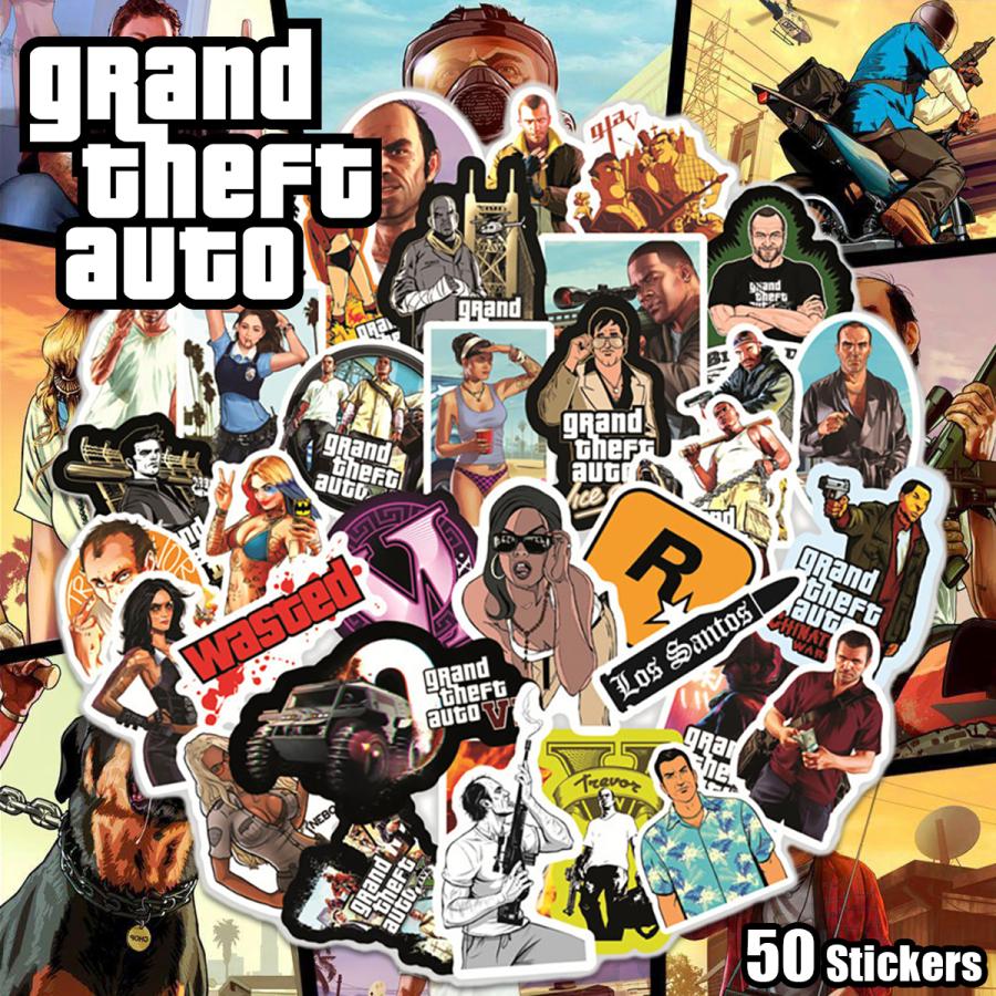 グランド・セフト・オート ステッカー 50枚セット PVC 防水 シール