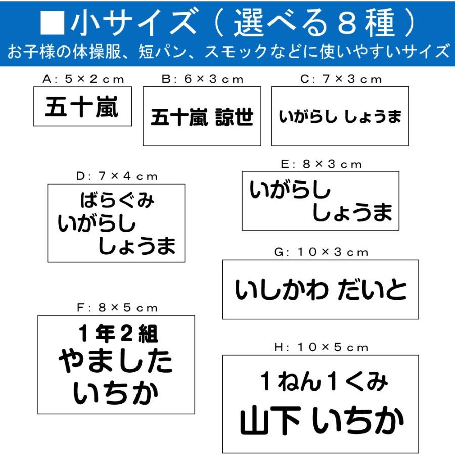 刺繍 アイロン接着 お名前ゼッケン 小 運動会 ゼッケン 水着 名入れ