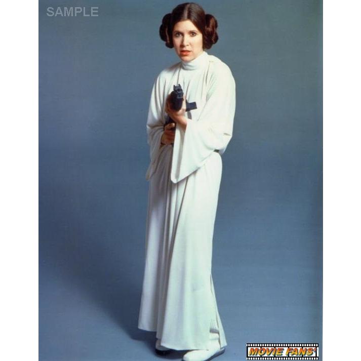 ブロマイド写真（外国製）『スター・ウォーズ』／白い衣装で銃を構える