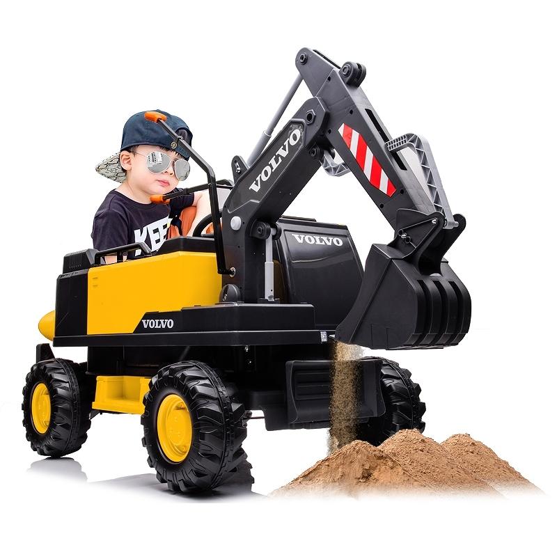 乗用玩具 乗用ラジコン はたらく車 VOLVO EXCAVATOR ボルボ ショベル